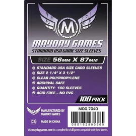 Standard USA Game Size Sleeves 56 MM X 87 MM (100 pack) (Purple)