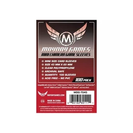 Mini Chimera Game Sleeves 43 X 65 MM (100 Pack) (Red)