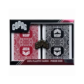 WSOP 100% plasztik, dupla póker kártya