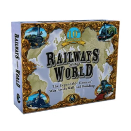 Railways of the World társasjáték, angol nyelvű, 10. évfordulós kiadás