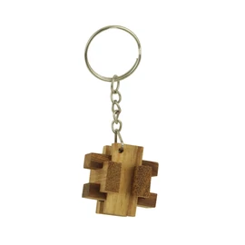 Satellite, fa ördöglakat kulcstartó