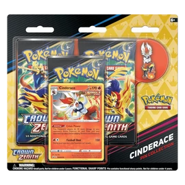 Pokemon TCG: Sword & Shield 12.5 Crown Zenith Pin Collection Cinderace