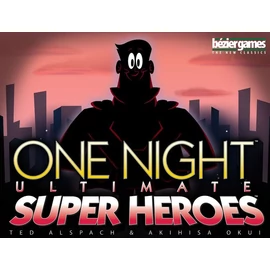 One Night Ultimate: Superheroes angol nyelvű társasjáték dobozborító