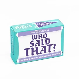 Matchbox kártyajáték -  Who said that ő, angol