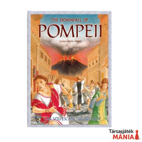 The Downfall of Pompeii társasjáték, angol nyelvű