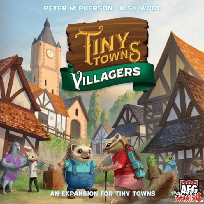 Tiny Towns társasjáték Villagers kiegészítő, angol nyelvű