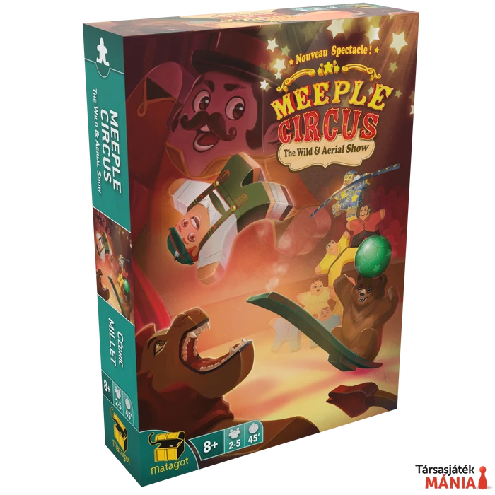Meeple Circus társasjáték Wild Animal and Aerial Show kiegészítő, angol nyelvű