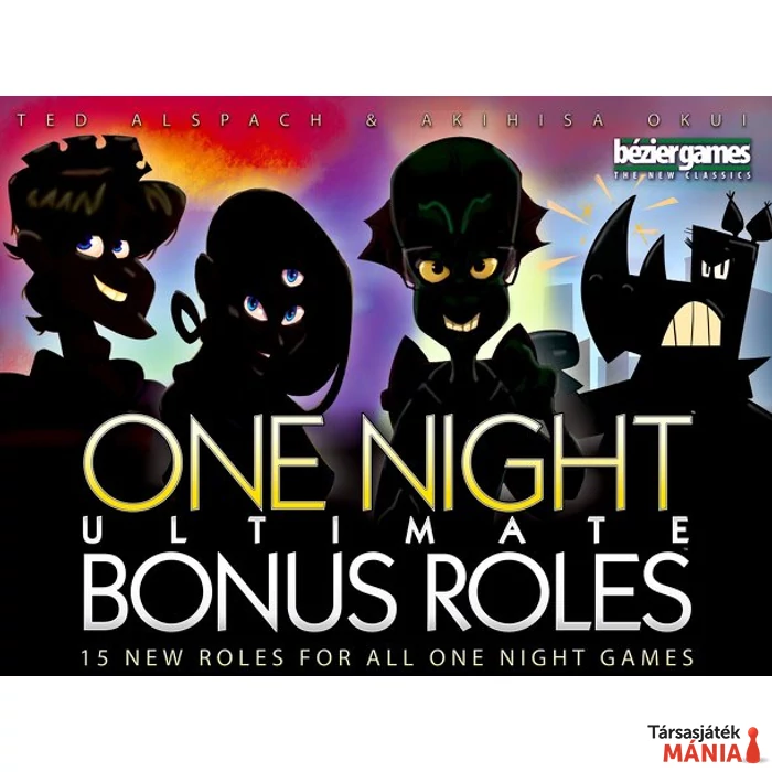 One Night Ultimate: Bonus roles angol nyelvű társasjáték kiegészítő dobozborító
