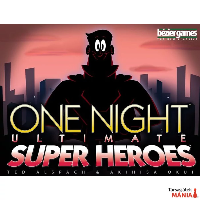One Night Ultimate: Superheroes angol nyelvű társasjáték dobozborító