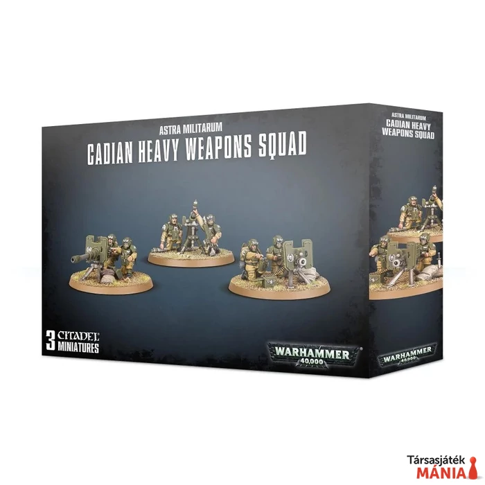 Astra Militarum: Cadian Heavy Weapon Squad minifigurák