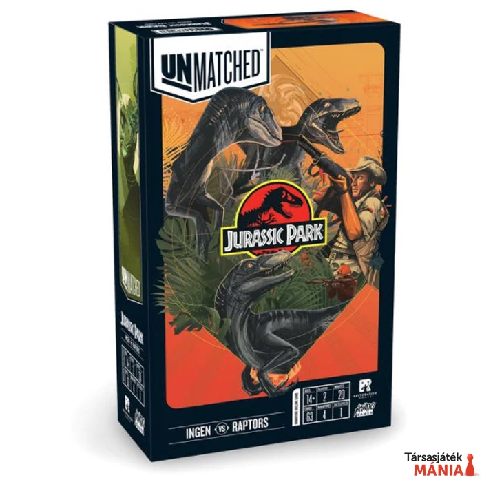 Unmatched: Jurassic Park – InGen vs. Raptors társasjáték, angol nyelvű