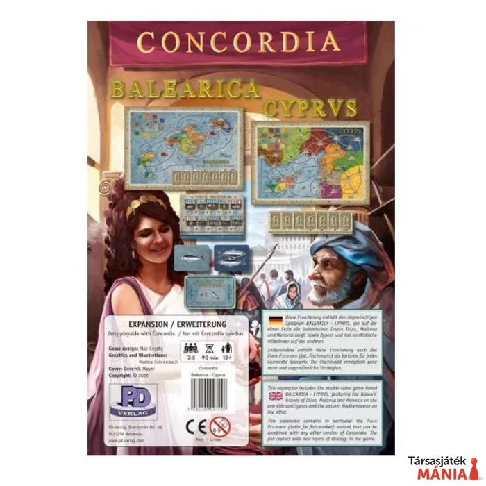 Concordia Balearica/Cyprus angol nyelvű társasjáték kiegészítő