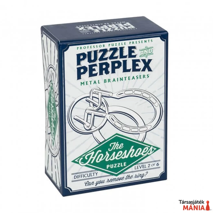 Professor Puzzle The Horseshoes fém ördöglakat