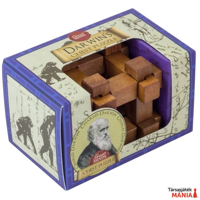 Nagy Elmék - Darwin Láda Professor Puzzle mini ördöglakat