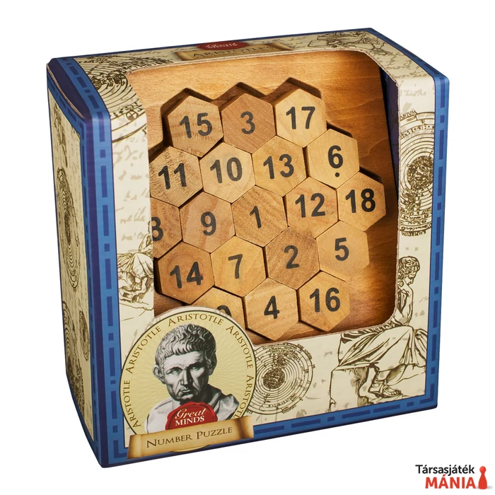 Nagy Elmék - Arisztotelész Számok Professor Puzzle ördöglakat