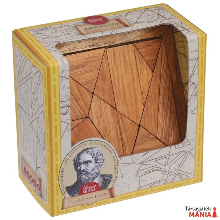 Nagy Elmék - Arkhimédész Tangram Professor Puzzle ördöglakat