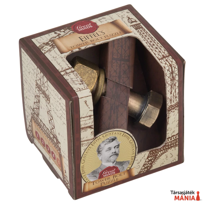 Nagy Elmék - Eiffel-torony csavar Professor Puzzle ördöglakat