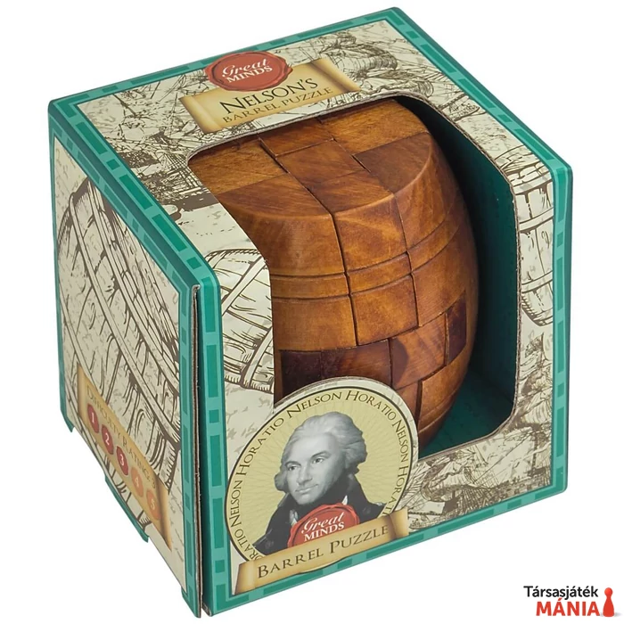 Nagy Elmék - Nelson Hordó Professor Puzzle ördöglakat