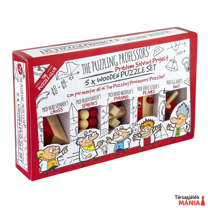 Puzzling Professor 5db-os fa Puzzle szett