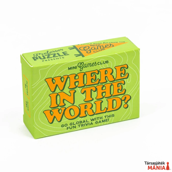 PP Matchbox angol nyelvű kártyajáték -Where in the world borító