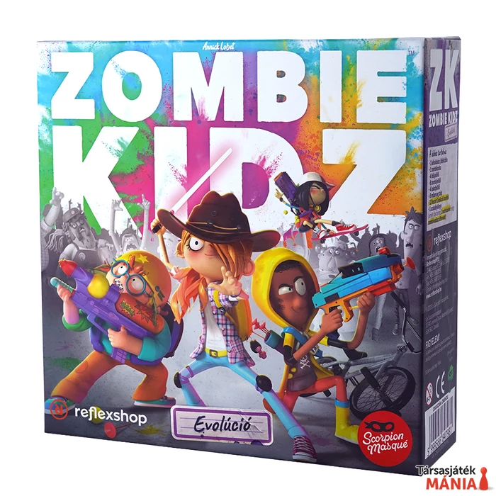 Zombie Kidz: Evolúció társasjáték dobozborító
