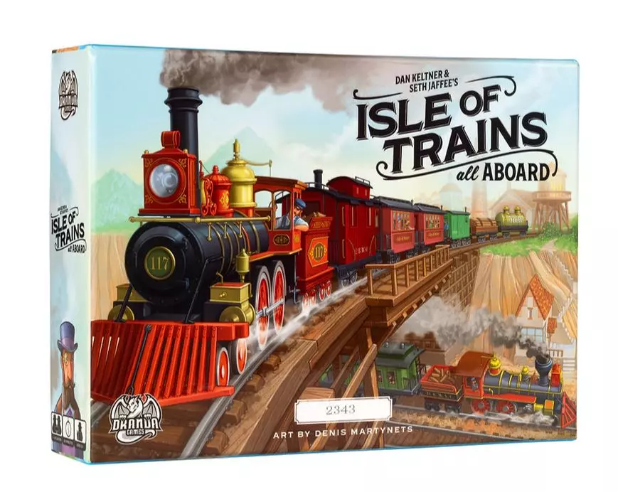 Isle of Trains All Aboard társasjáték, angol nyelvű