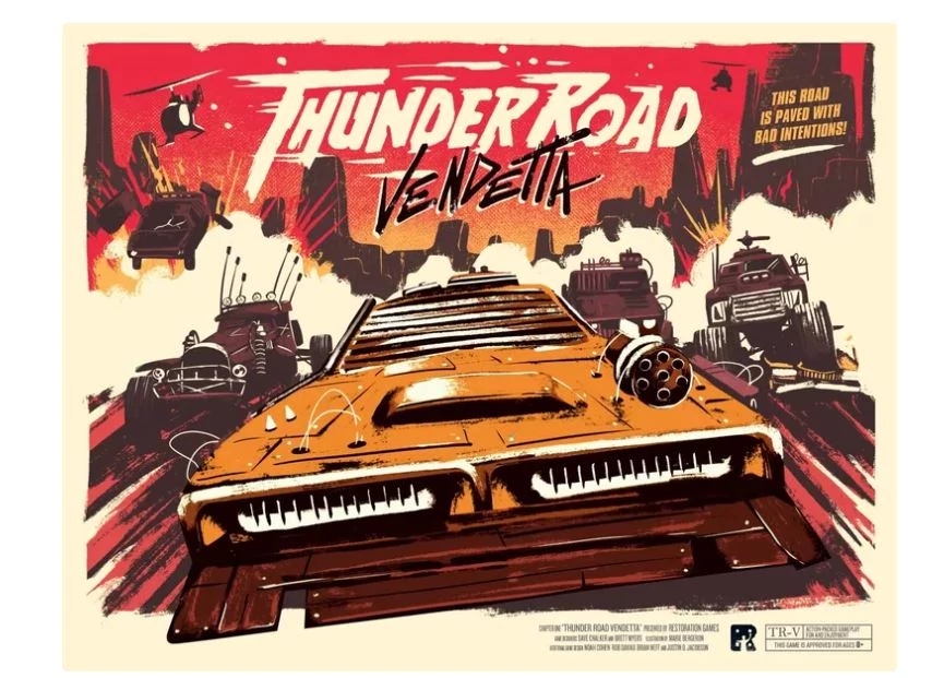 Thunder Road Vendetta társasjáték, angol nyelvű
