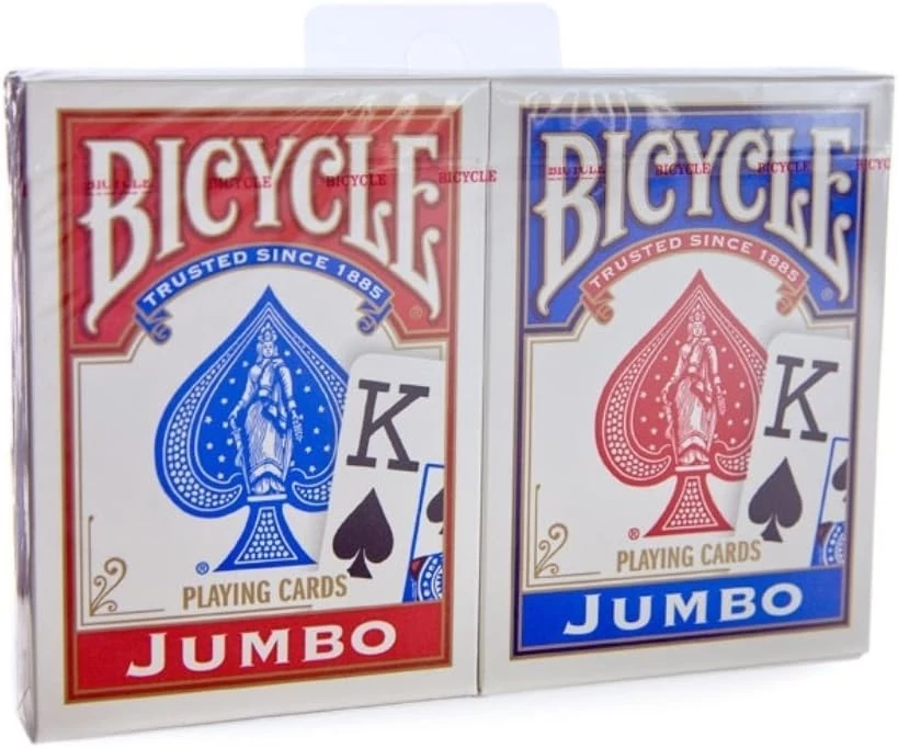 Bicycle Rider Back, jumbo index póker kártya, dupla