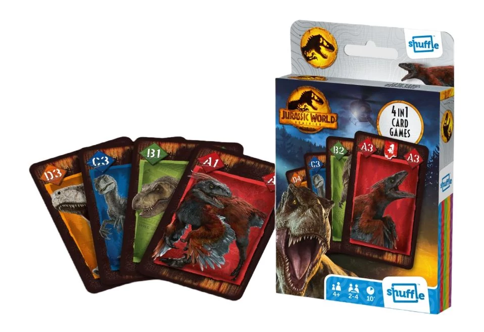 JURASSIC WORLD - 4 az 1-ben játékkártya