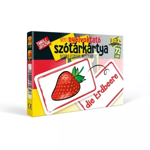 Szótárkártya NÉMET kezdőknek, 3 játék 1 csomagban