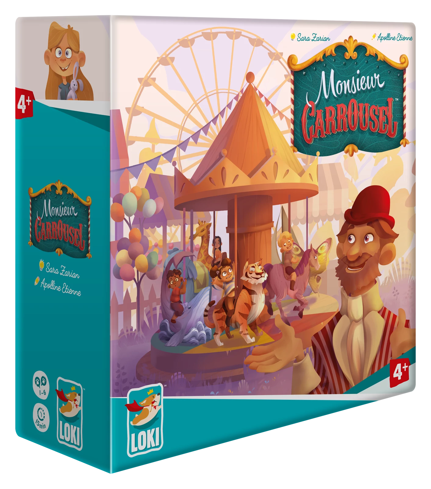 LOKI Monsieur Carrousel multinyelvű társasjáték