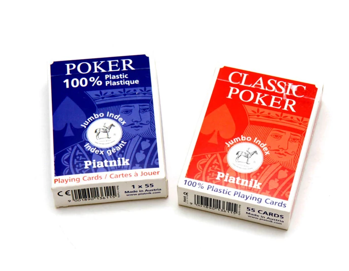 Piatnik plasztik póker kártya lap, nagy index