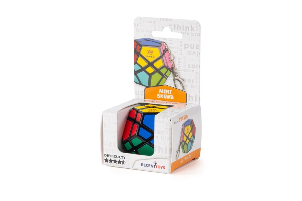 Mini Skewb kulcstartó logikai játék