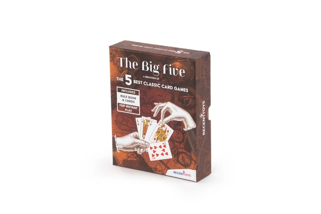 The Big Five Cards: Az 5 legjobb klasszikus kártyajáték, angol nyelvű