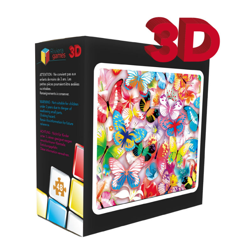 RG Pillangók 3D puzzle 48 db-os