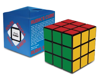 Rubik 3x3x3 versenykocka, kék dobozos