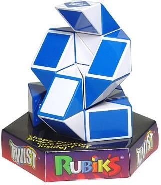 Rubik Twist logikai játék, kék-fehér