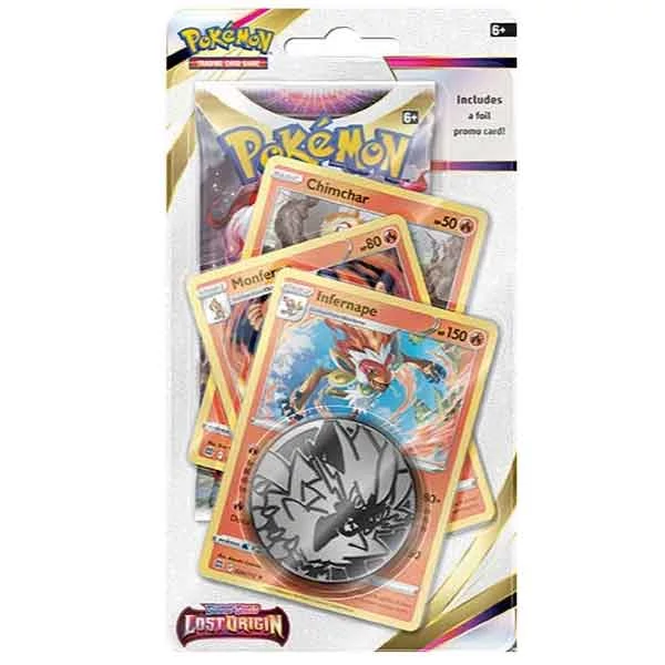 Pokemon: Sword & Shield 11 Lost Origin Premium Checklane Blister (tűz) gyűjtői kártya