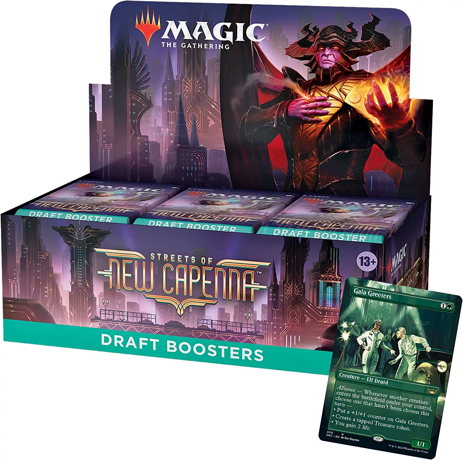 Magic: The Gathering: Streets Of New Capenna Draft Booster Display gyűjtői kártya