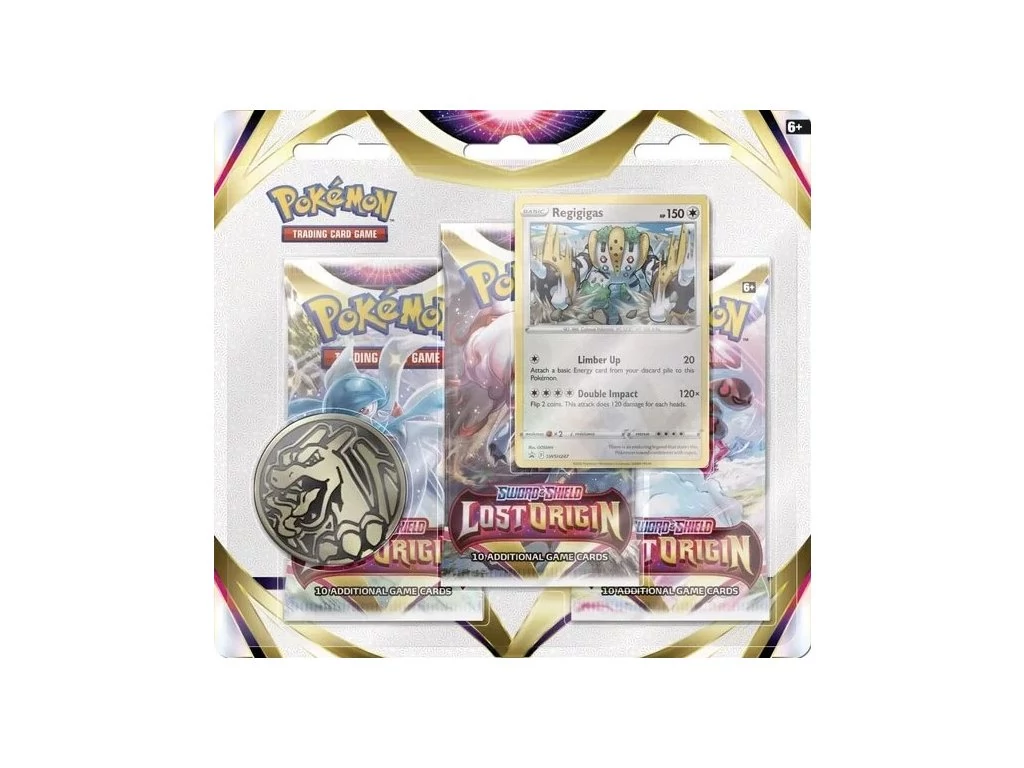 Pokemon TCG: Sword & Shield 11 Lost Origin 3-Pack Booster gyűjtői kártya