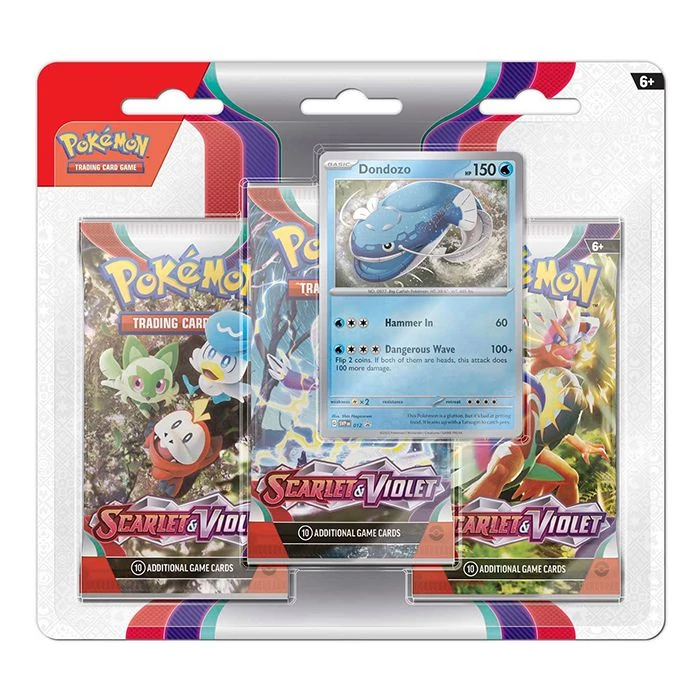 Pokemon: Scarlet & Violet 1 3-Pack Booster gyűjtői kártya