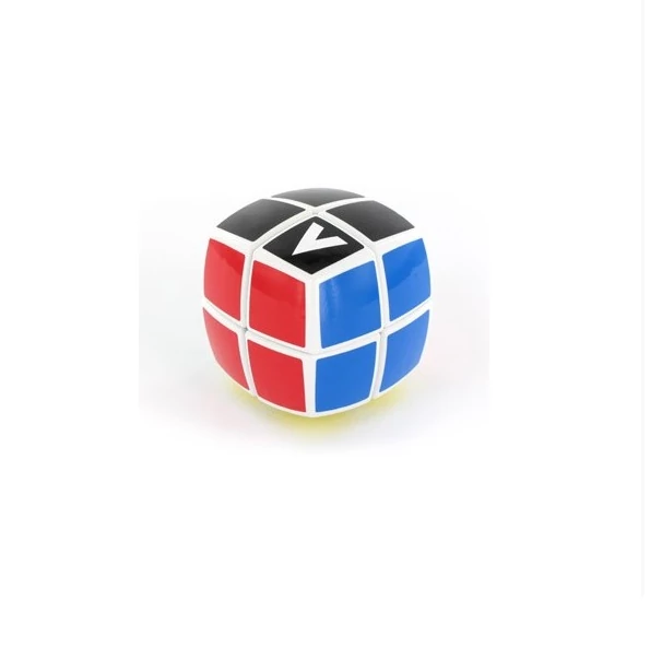V-CUBE 2x2 versenykocka, fehér, lekerekített, matrica nélküli