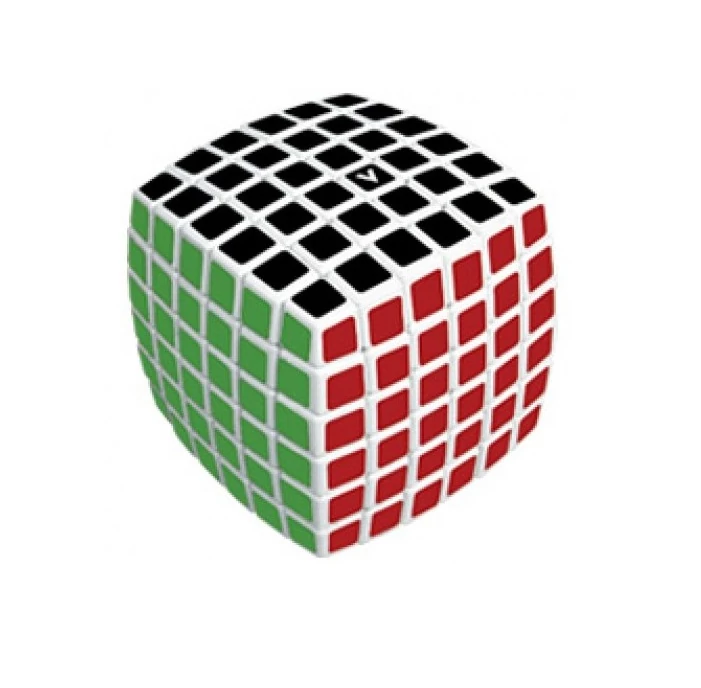 V-CUBE 6x6 versenykocka, fehér, lekerekített