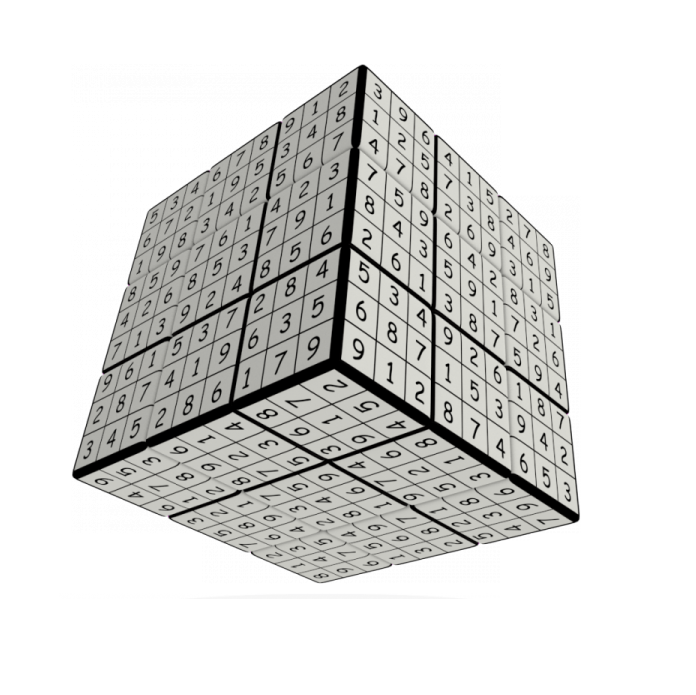 V-Cube 3x3 versenykocka, V-udoku
