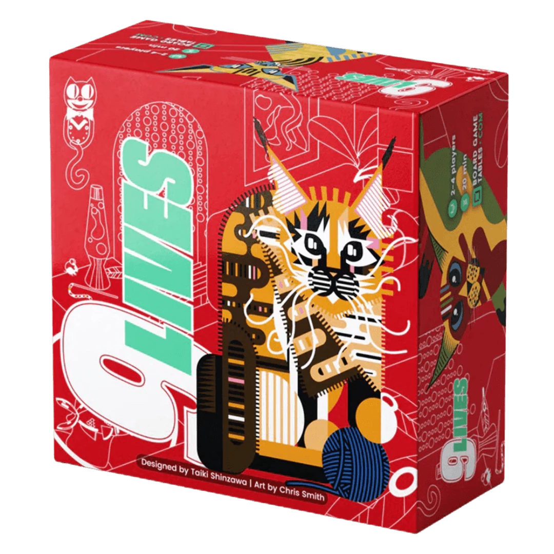 9 lives társasjáték, angol nyelvű
