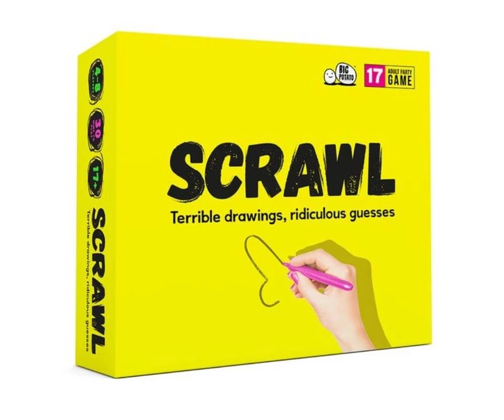 Scrawl 17+ társasjáték, angol nyelvű