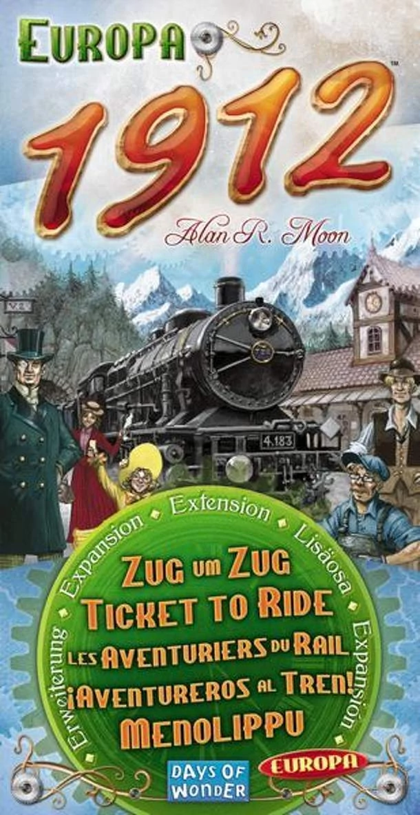 Ticket To Ride Europa 1912 kiegészítő, angol nyelvű