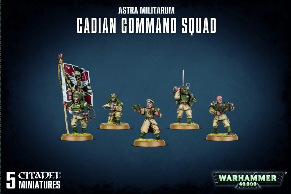 Astra Militarum: Cadian Command Squad minifigurák