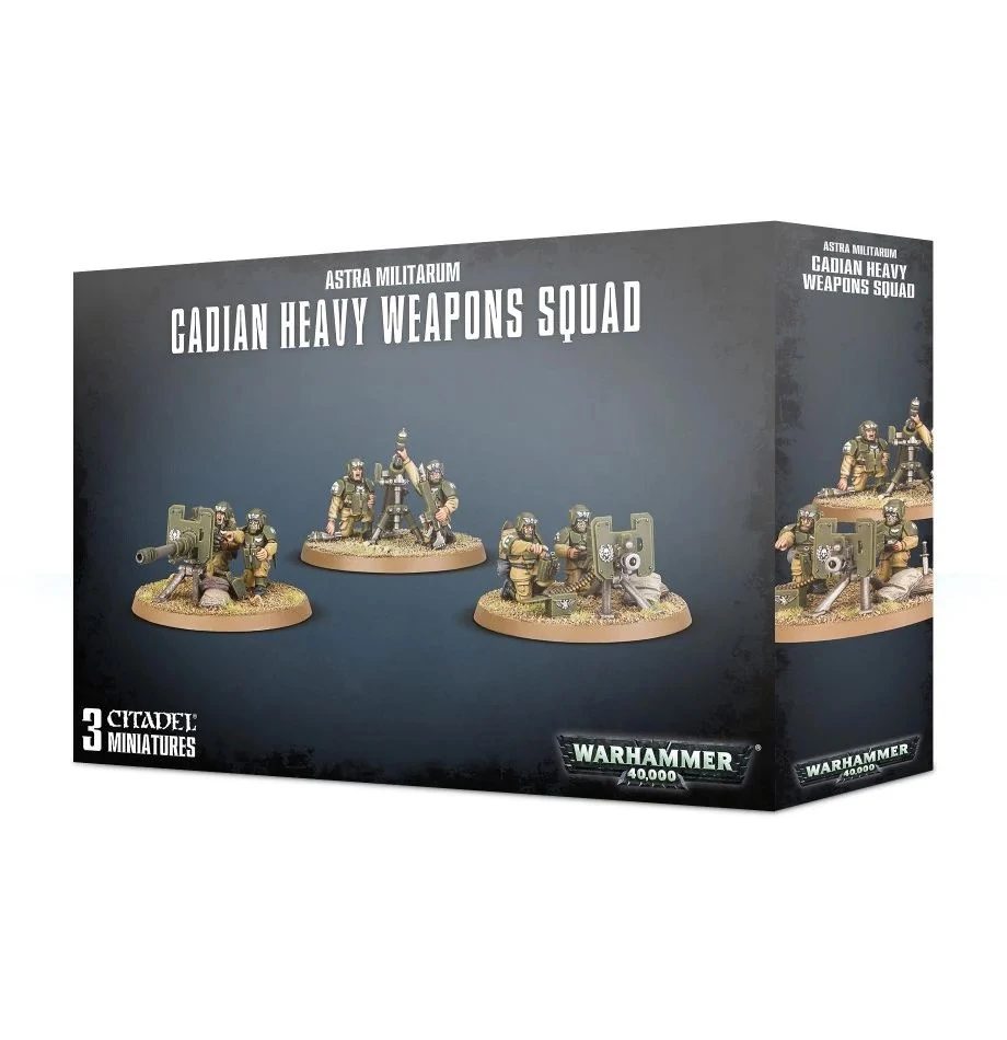 Astra Militarum: Cadian Heavy Weapon Squad minifigurák