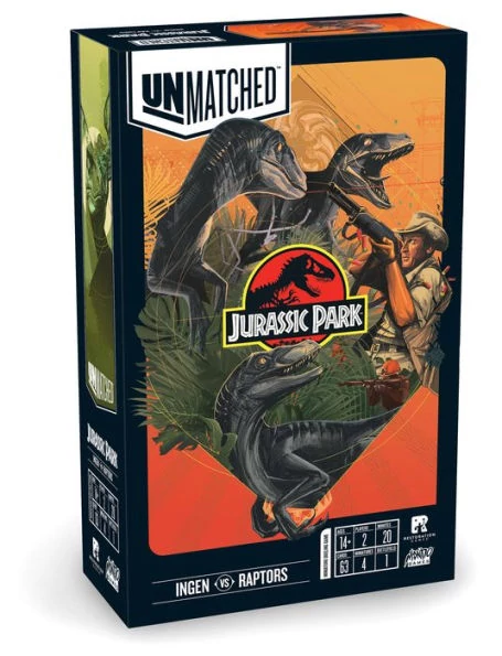 Unmatched: Jurassic Park – InGen vs. Raptors társasjáték, angol nyelvű